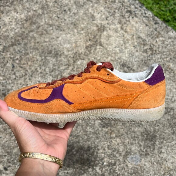 ALOHAS Tb. 490 Orange Rife Leather Sneakers (Size 37/6.5-7) - Picture 8 of 9